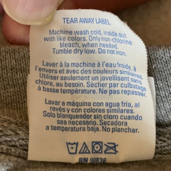 Disney Dumbo Elephant Nope crewneck graphic sweatshirt heather gray/grey - Picture 5 of 8